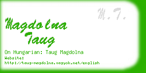 magdolna taug business card